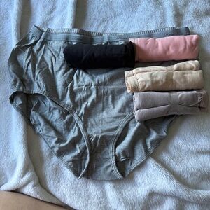 Hanes Woman panties Pack - Gray, Black, Pink, Beige, Taupe